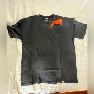 Youngla men’s large boxy tee. Black wash.  Brand new with tags. 100% cotton.